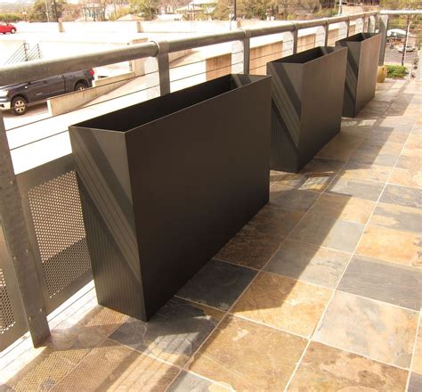 tatami modern metal planter box|modern metal planter boxes.